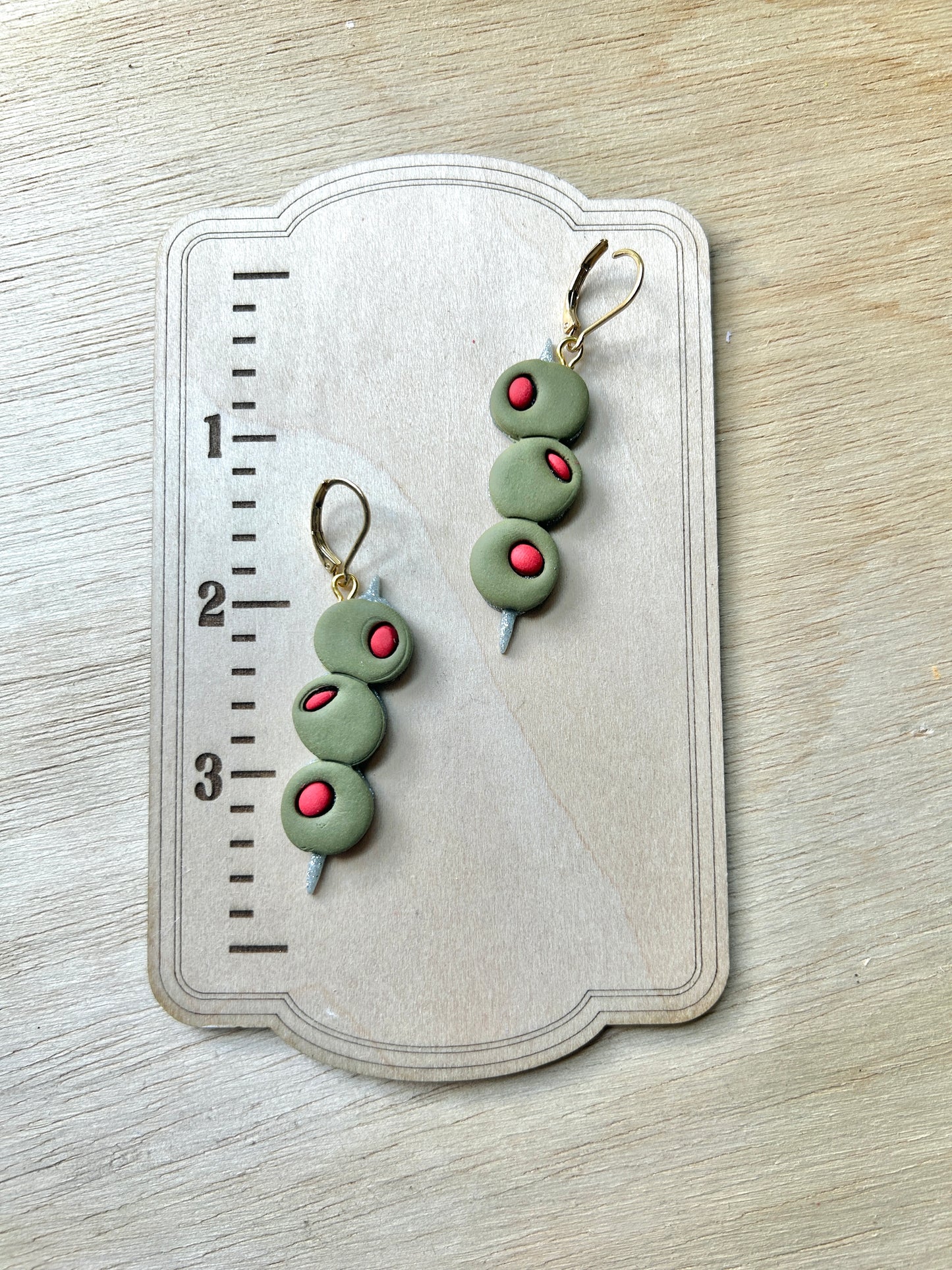 Olive earrings